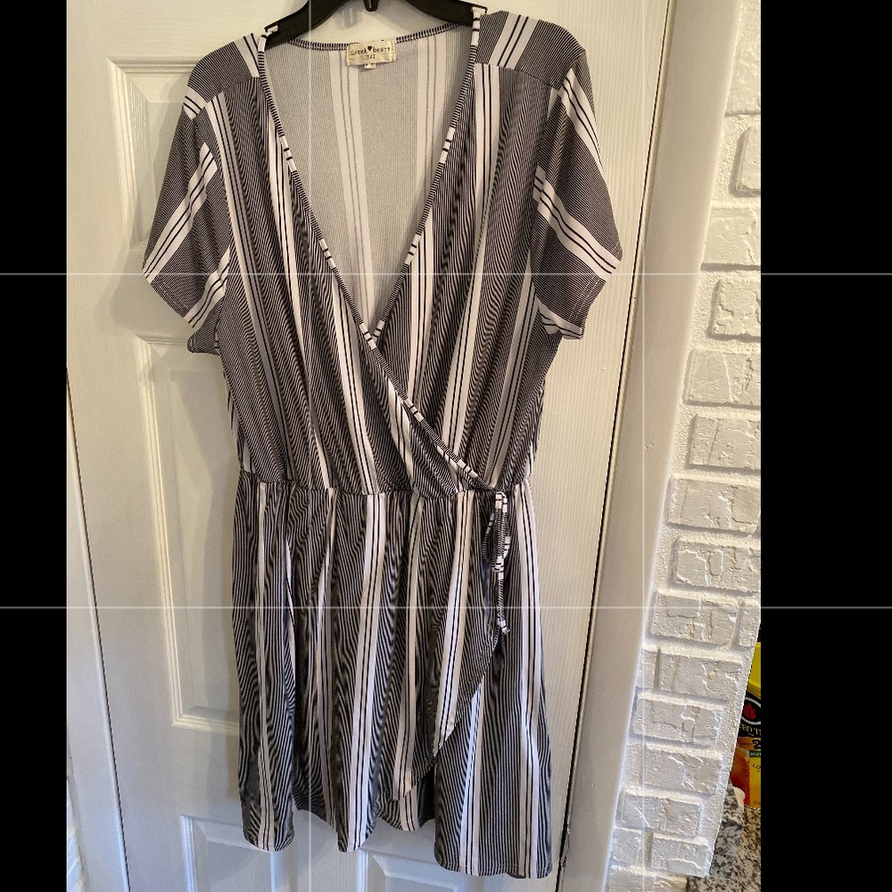 Derek Heart Plus Faux Wrap Dress
